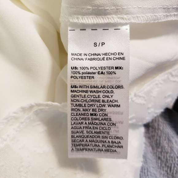 While House black Market Ivory White Smocked Blouson Dress Sz Small, Retail $160 - Picture 10 of 12